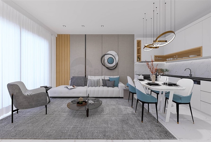 A residential complex with infrastructure within walking distance from the sea in the Tosmur area