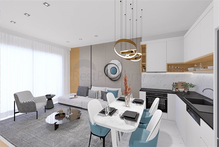 A residential complex with infrastructure within walking distance from the sea in the Tosmur area