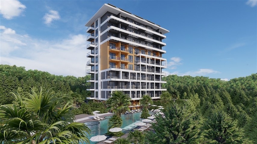 A residential complex with infrastructure within walking distance from the sea in the Tosmur area