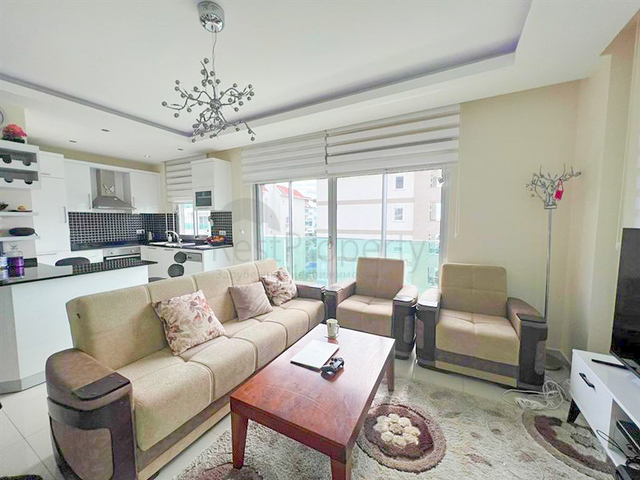 Furnished 1+1 apartment with sea view in Kestel area