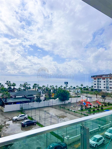 Furnished 1+1 apartment with sea view in Kestel area