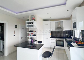 Furnished 1+1 apartment with sea view in Kestel area