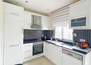 Furnished 1+1 apartment with sea view in Kestel area