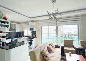 Furnished 1+1 apartment with sea view in Kestel area