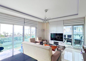 Furnished 1+1 apartment with sea view in Kestel area