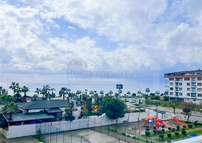 Furnished 1+1 apartment with sea view in Kestel area