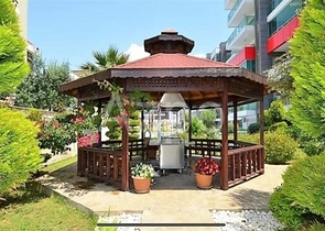 Furnished 1+1 apartment with sea view in Kestel area