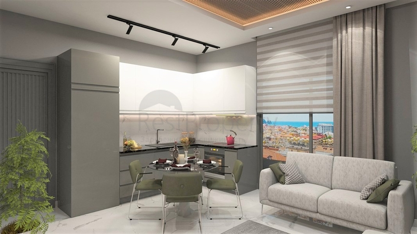 1+1 apartment on the side of the famous Cleopatra beach