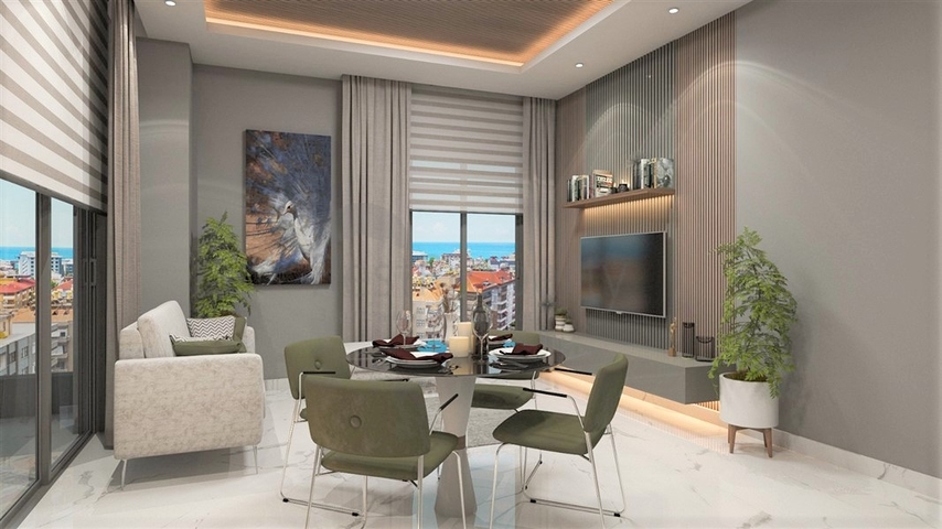 1+1 apartment on the side of the famous Cleopatra beach