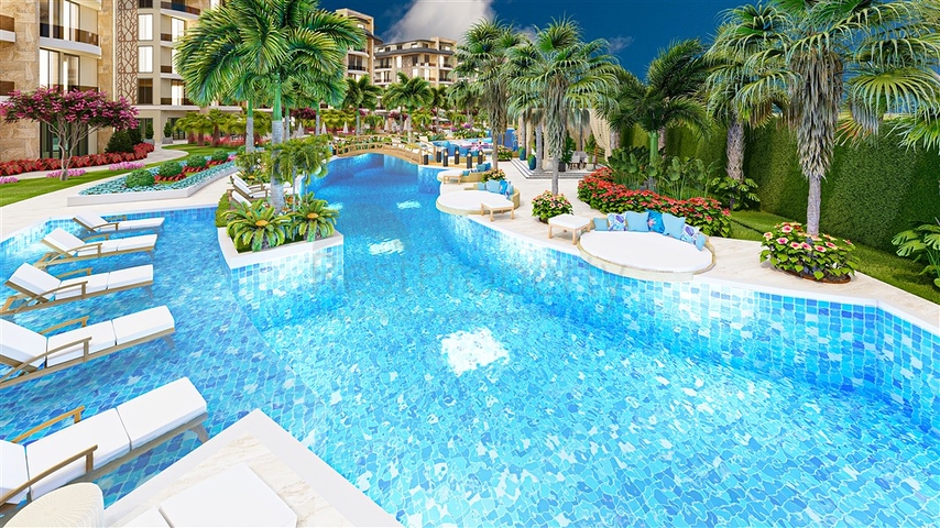 Luxury apartments in the complex