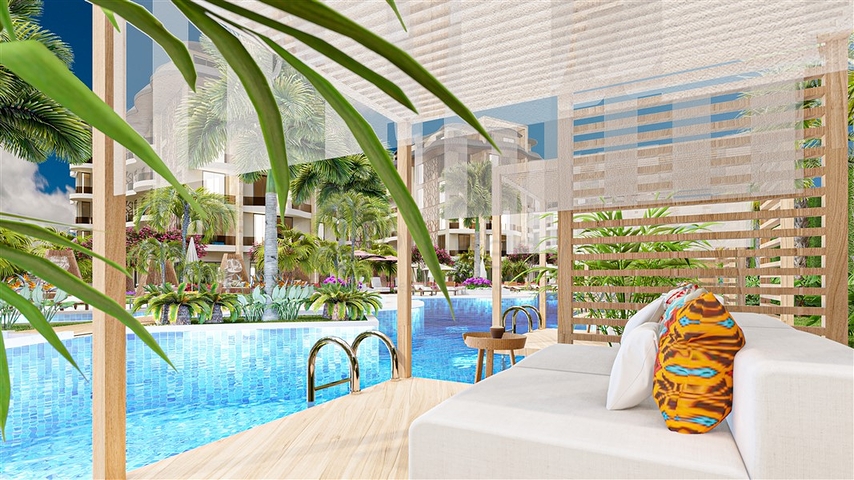 Luxury apartments in the complex