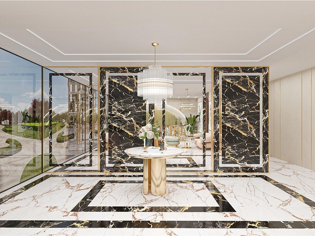 Luxury apartments in the complex