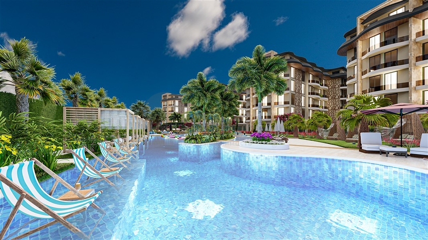 Luxury apartments in the complex