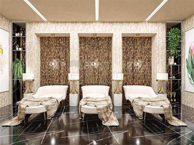 Luxury apartments in the complex