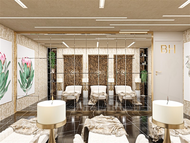 Luxury apartments in the complex