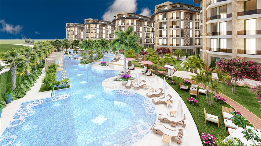 Luxury apartments in the complex