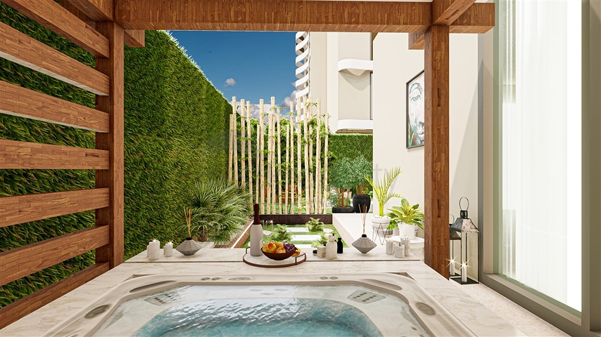 Luxury apartments in the complex