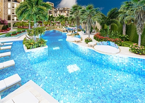 Luxury apartments in the complex