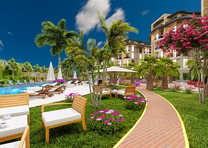 Luxury apartments in the complex