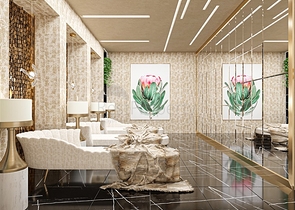 Luxury apartments in the complex