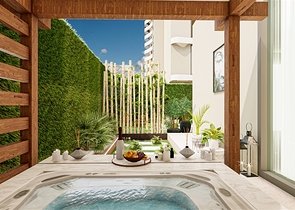 Luxury apartments in the complex