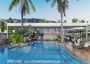 Apartments by the sea in a premium class complex 