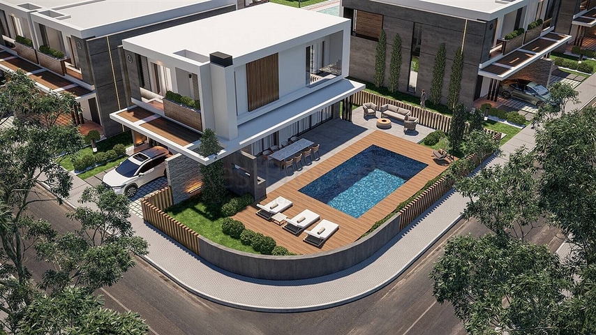 Luxury villas with large layout