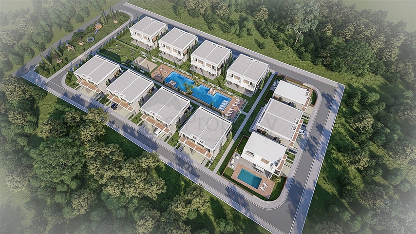 Luxury villas with large layout
