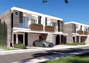 Luxury villas with large layout