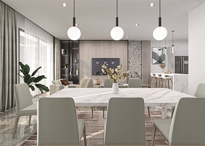 Luxury villas with large layout