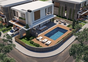 Luxury villas with large layout