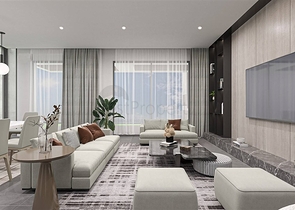 Luxury villas with large layout