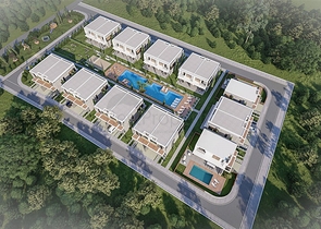 Luxury villas with large layout