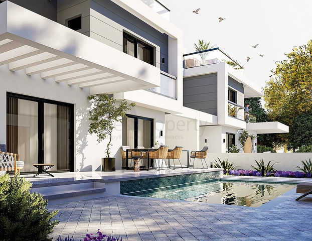 The project of premium class villas within walking distance from the sea
