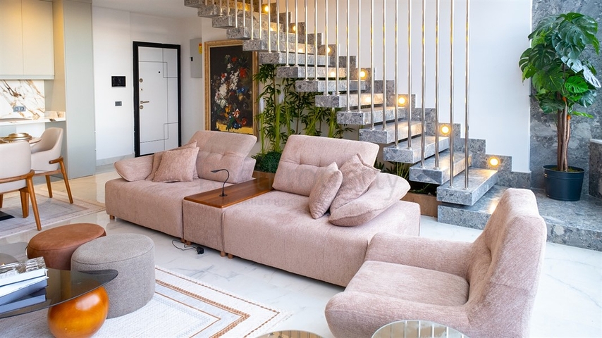 Loft apartment with exclusive design in Mahmutlar district