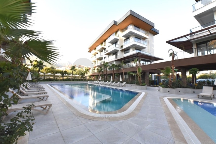 1+1 apartment in a new complex with infrastructure in Oba district 