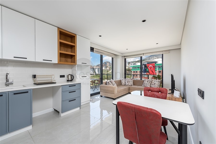 1+1 apartment in a new complex with infrastructure in Oba district 