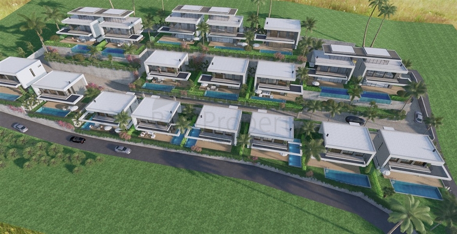 3+1 villa with private pool in Kargicak area