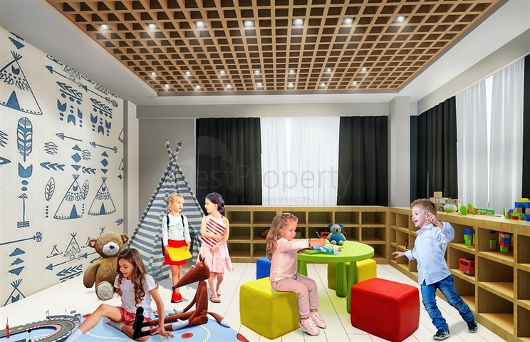 1+1 apartment in a new residential complex in the center of Alanya