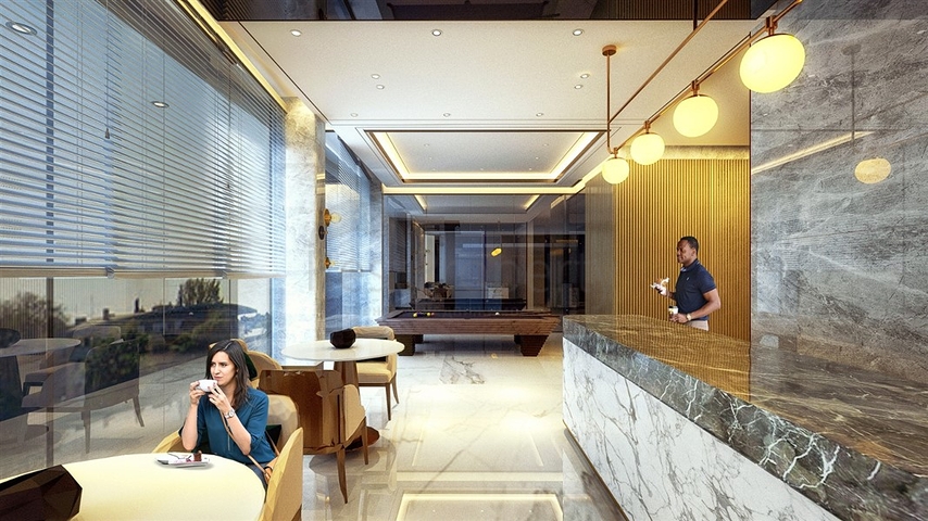 1+1 apartment in a new residential complex in the center of Alanya