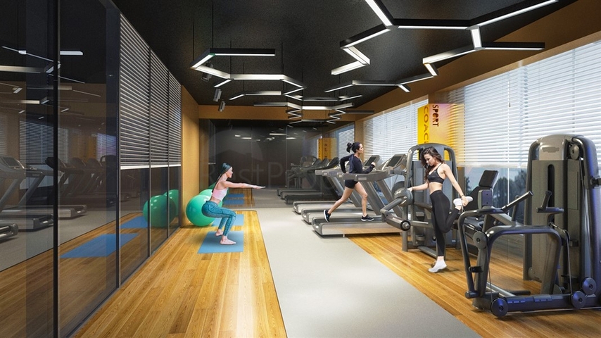 1+1 apartment in a new residential complex in the center of Alanya