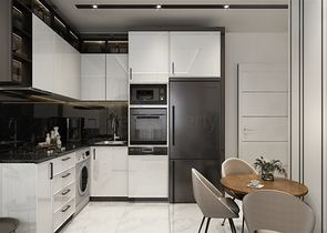 1+1 apartment in a new residential complex in the center of Alanya