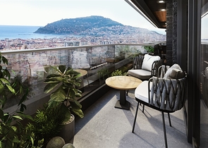 1+1 apartment in a new residential complex in the center of Alanya