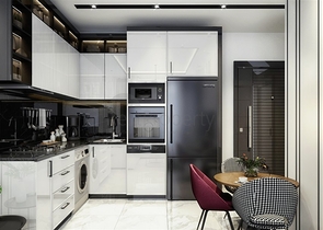 1+1 apartment in a new residential complex in the center of Alanya