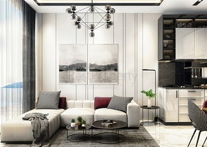 1+1 apartment in a new residential complex in the center of Alanya