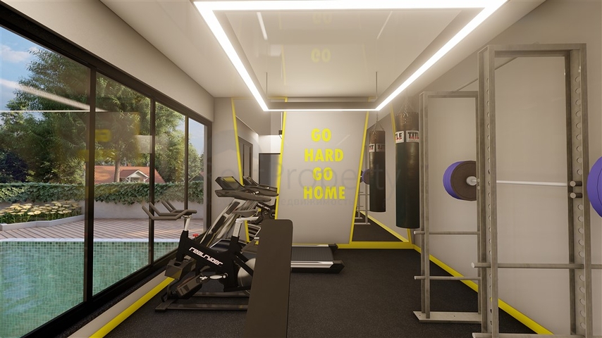 1+1 apartment in the center of Alanya at a distance of 200 meters from the sea