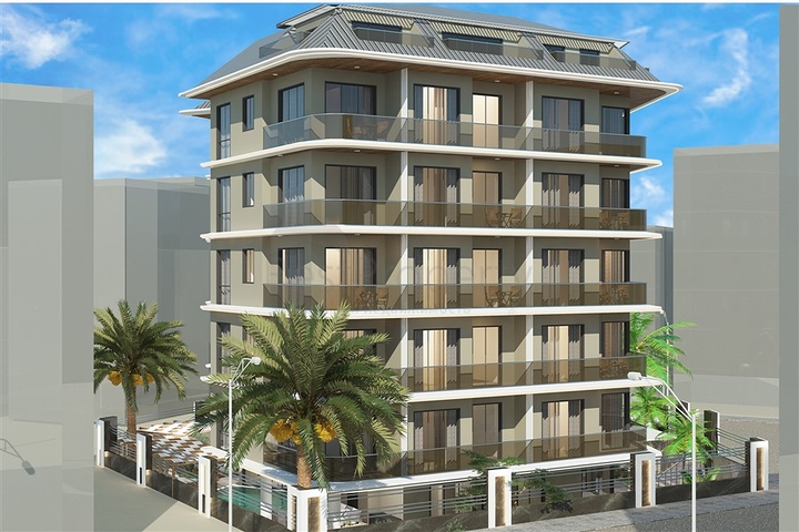 1+1 apartment in the center of Alanya at a distance of 200 meters from the sea