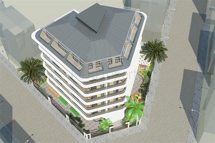 1+1 apartment in the center of Alanya at a distance of 200 meters from the sea
