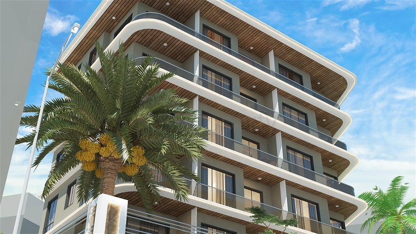 1+1 apartment in the center of Alanya at a distance of 200 meters from the sea