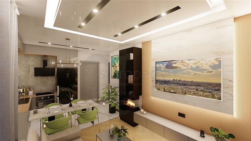 1+1 apartment in the center of Alanya at a distance of 200 meters from the sea